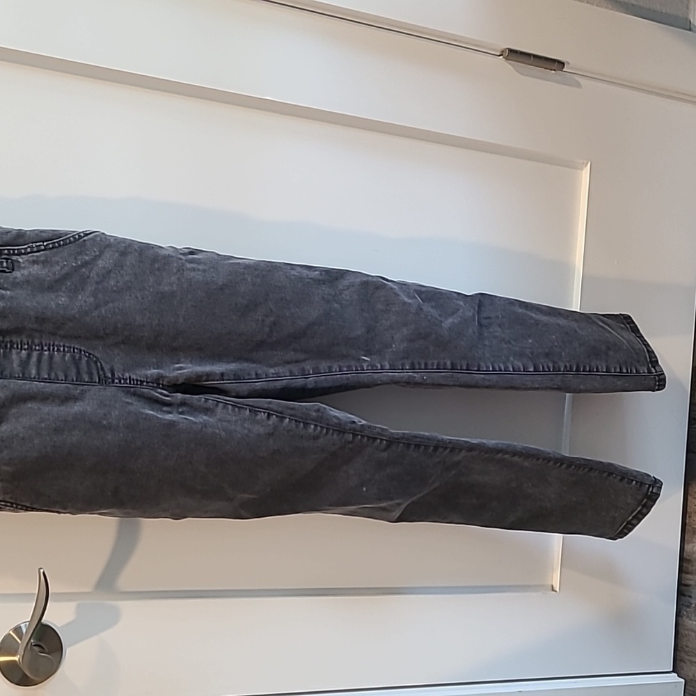 Free People Denim Jumpsuit | Size 25 | Distressed faded black​ - Picture 3 of 15